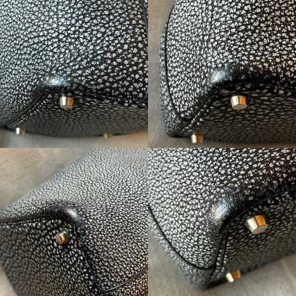 RARE🖤Hermes🖤Black Dalmatian Buffalo Leather Picotin 18 PM Bag - Picture 6 of 15
